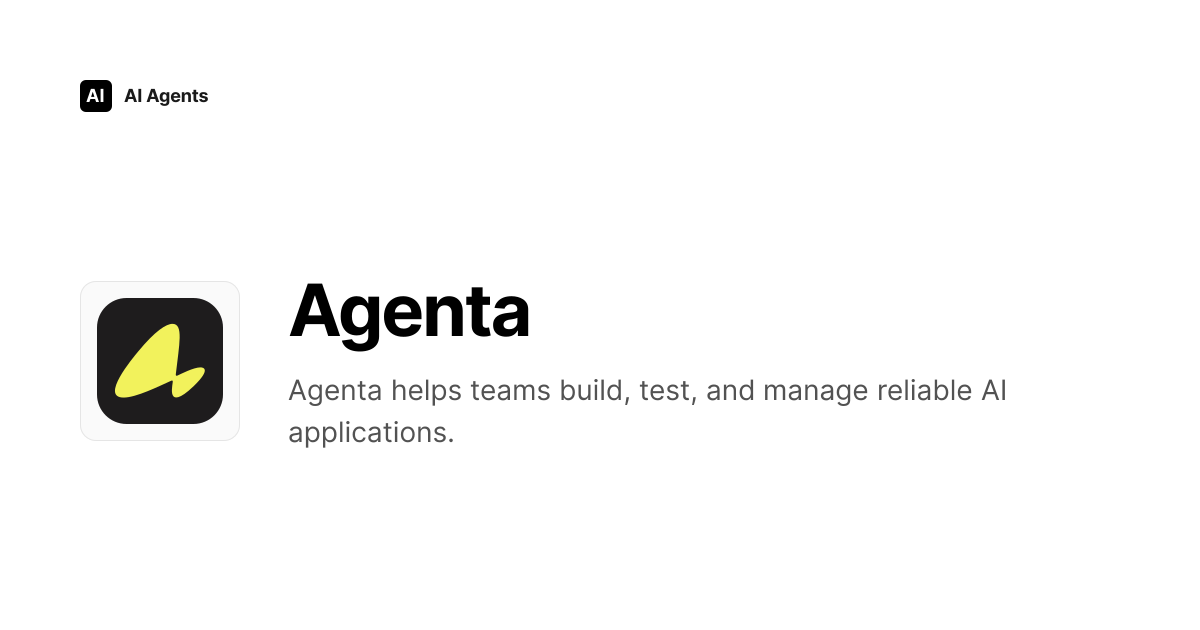 Agenta Review 2026 | AI Infrastructure & MLOps Tool - Pricing & Features