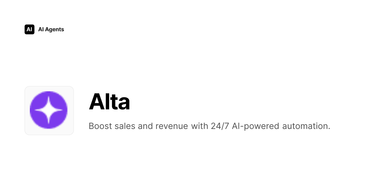 Alta Review 2026 | Sales & Revenue Operations Tool - Pricing & Features