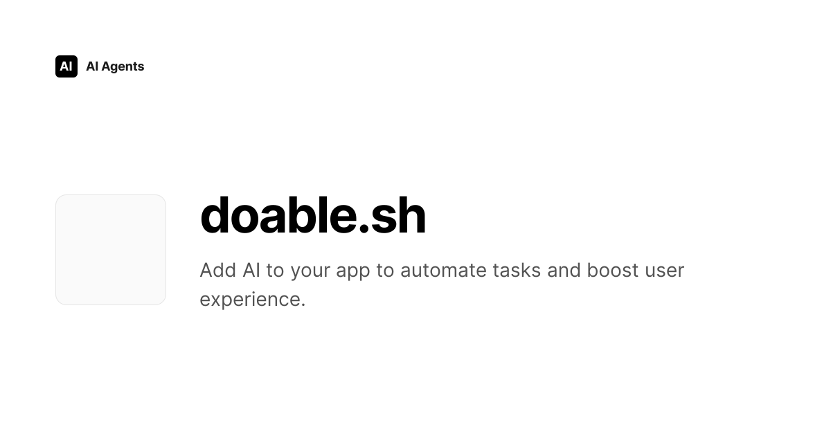 doable.sh Review 2026 | AI Infrastructure & MLOps Tool - Pricing & Features
