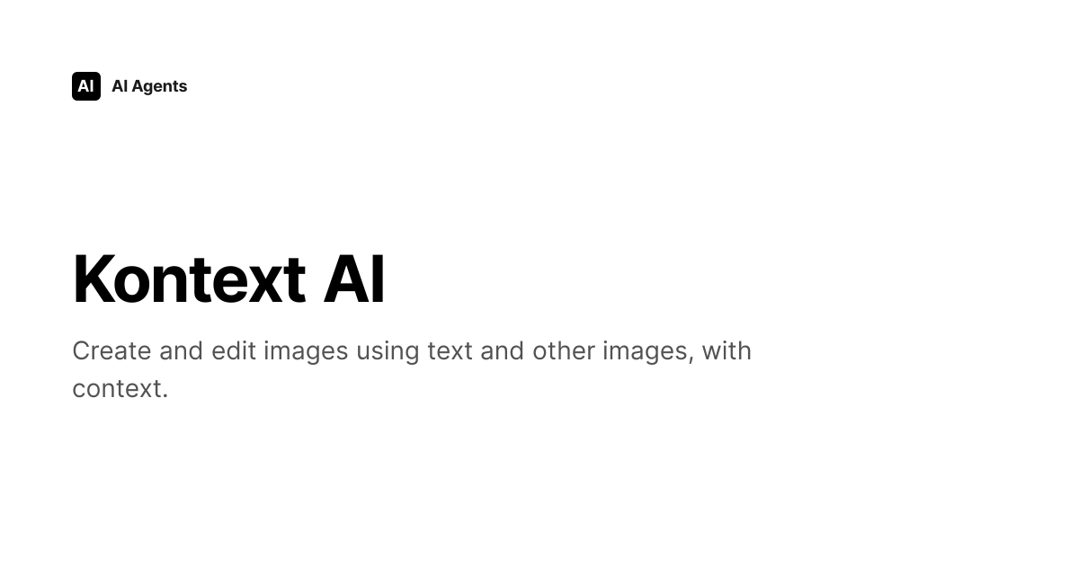 Kontext AI Review 2026 | Creative & Media Generation Tool - Pricing ...