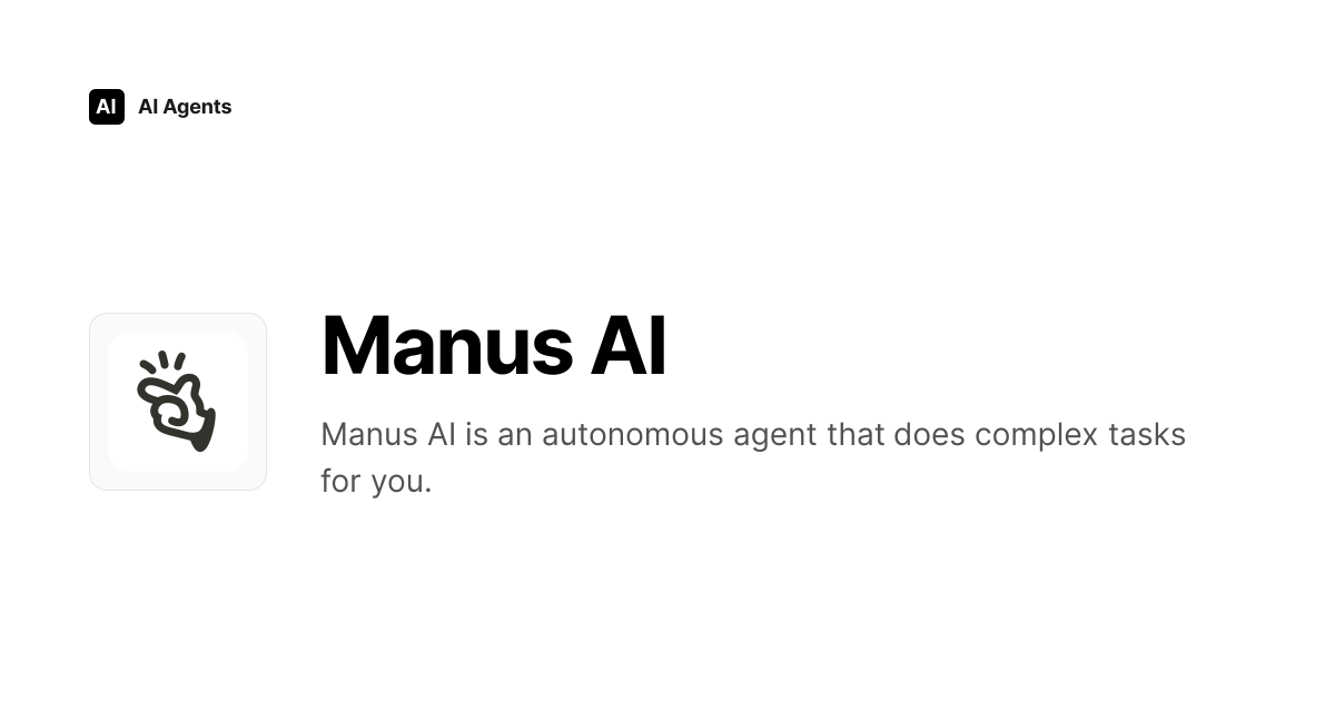Manus AI Review 2026 | Software Engineering Tool - Pricing & Features