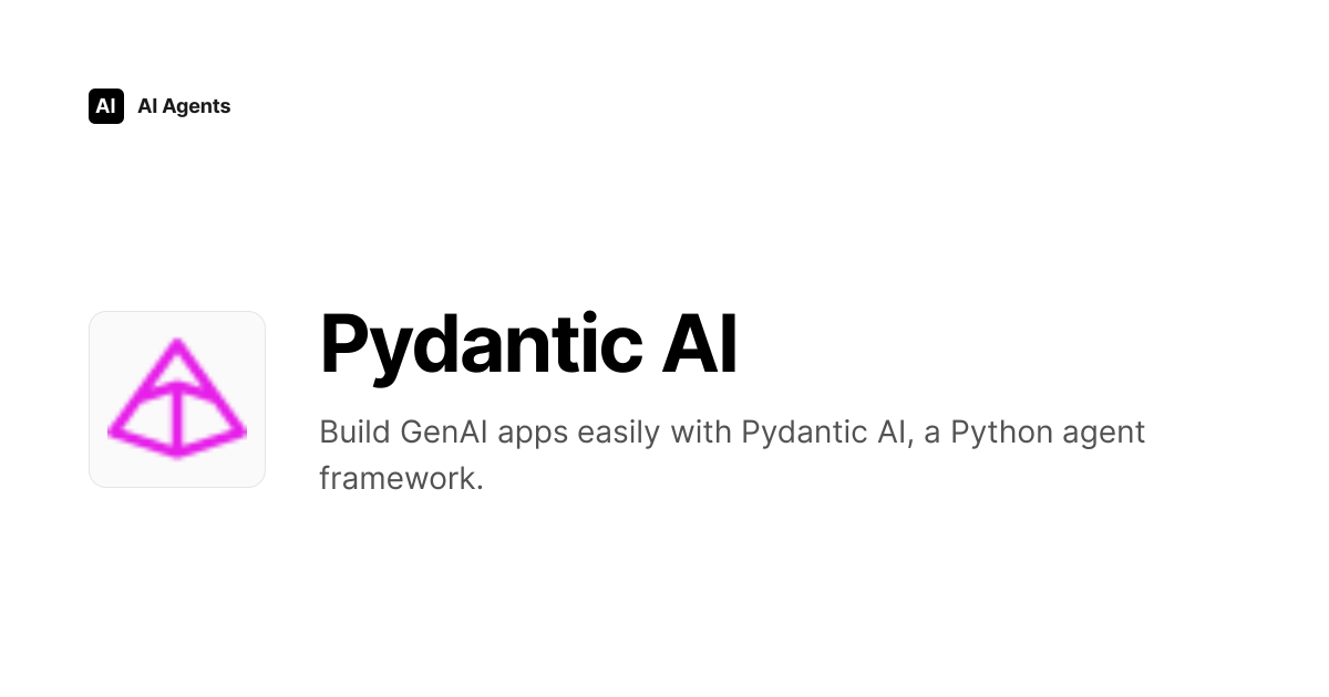 Pydantic AI Review 2026 | AI Infrastructure & MLOps Tool - Pricing ...
