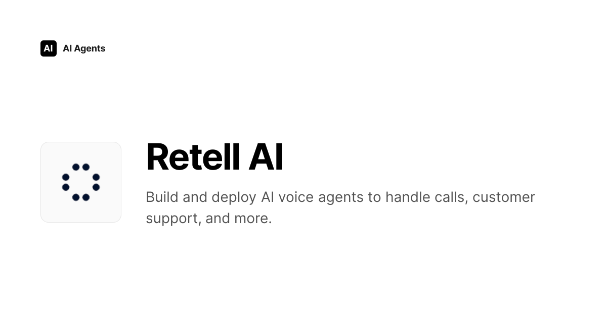 Retell AI Review 2026 | AI Infrastructure & MLOps Tool - Pricing & Features