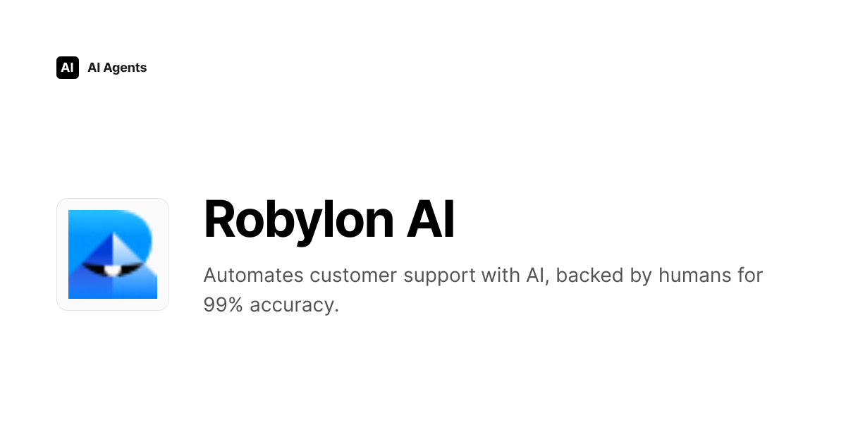 Robylon AI Review 2026 | Customer Service & Support Tool - Pricing ...