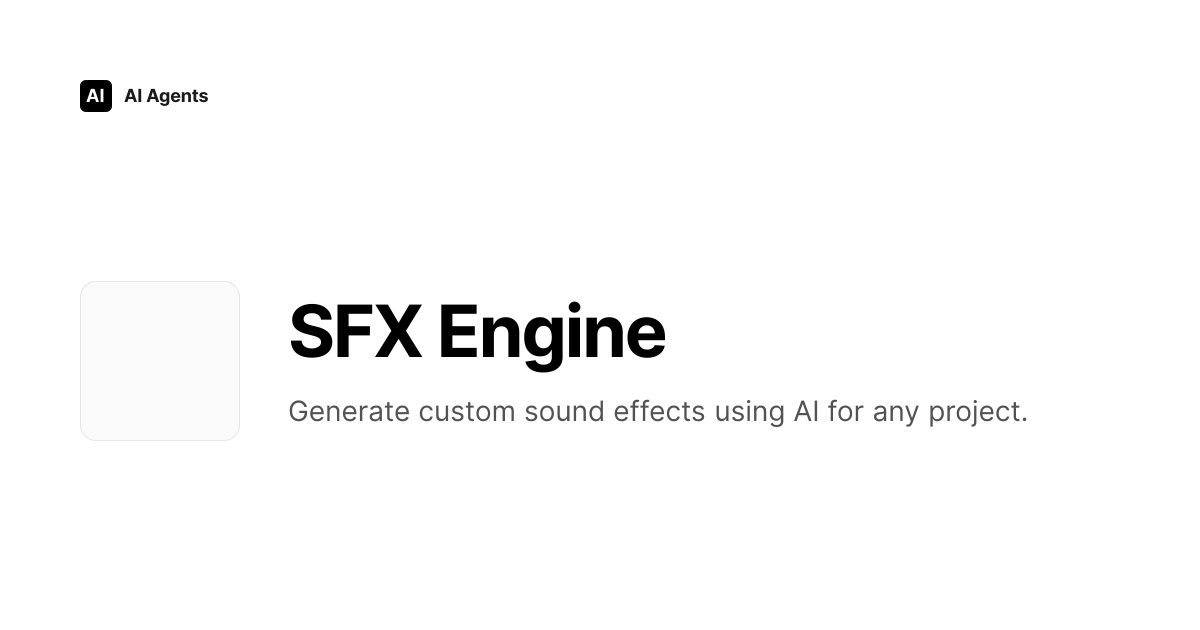 SFX Engine Review 2026 | Creative & Media Generation Tool - Pricing ...
