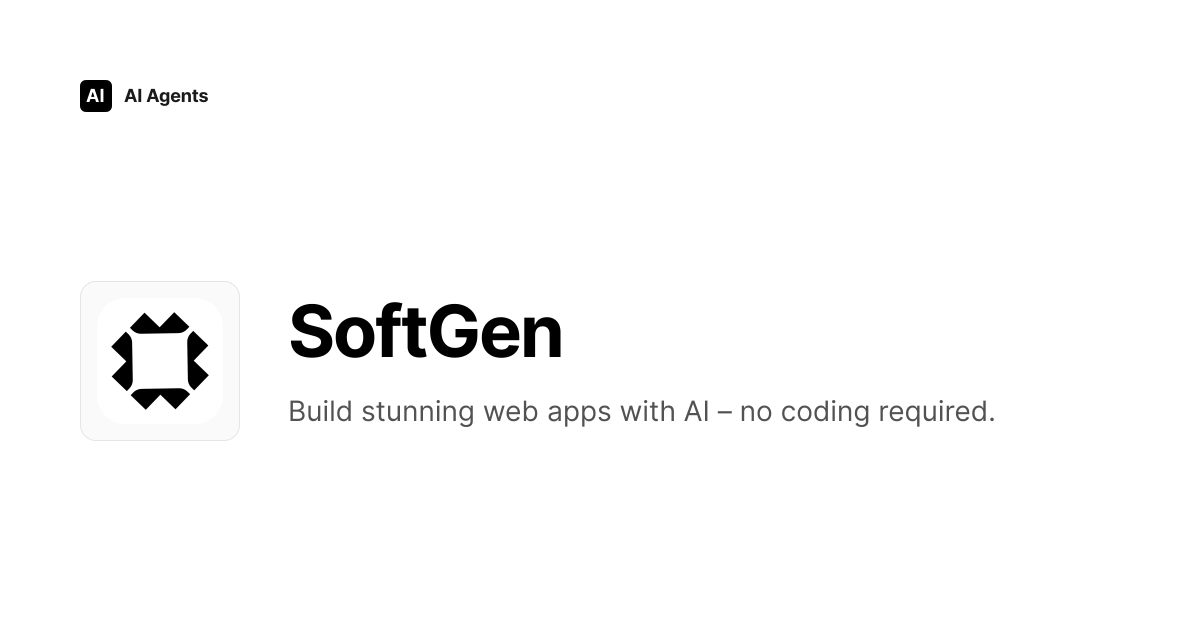 SoftGen Review 2026 | No-Code & App Generation Tool - Pricing & Features