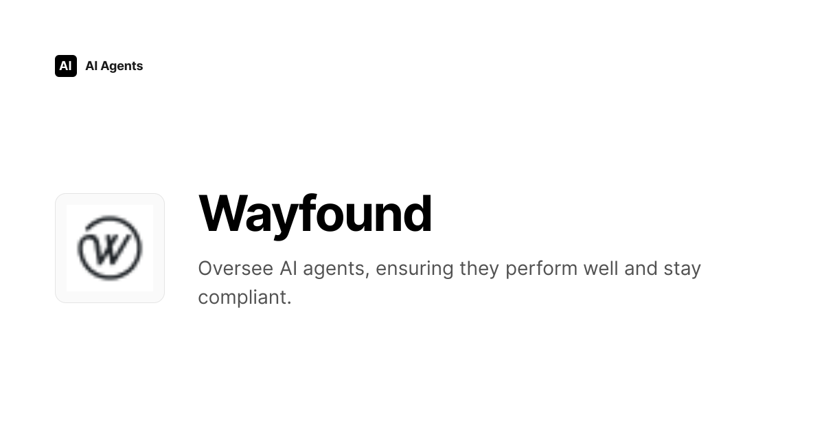 Wayfound Review 2026 | AI Infrastructure & MLOps Tool - Pricing & Features