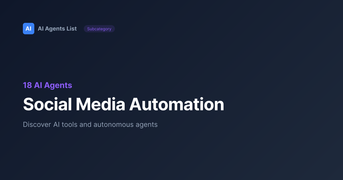 Social Media Automation AI Tools | Best Marketing & Advertising Agents 2026