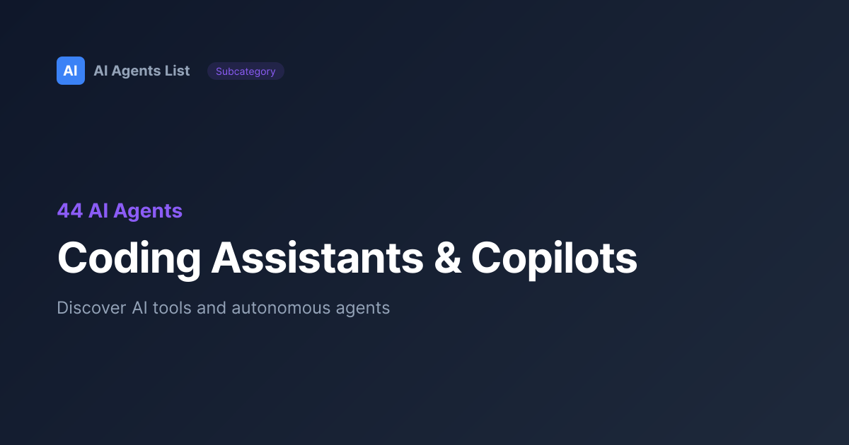Coding Assistants & Copilots AI Tools | Best Software Engineering ...