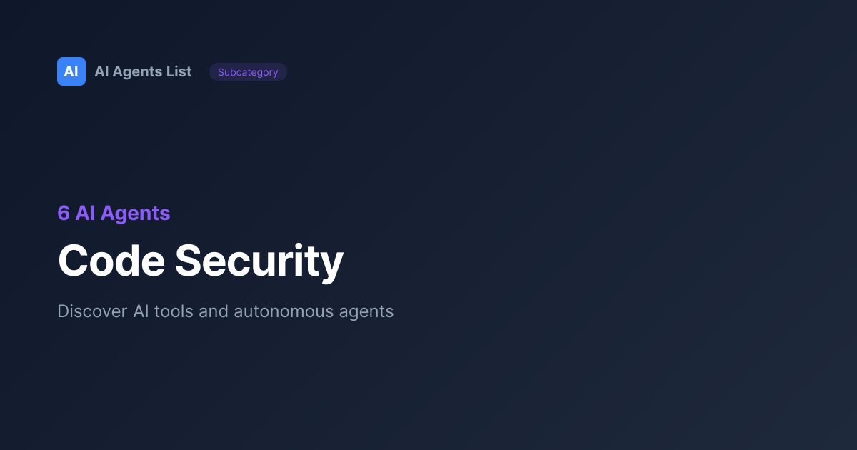 Code Security AI Tools | Best Software Engineering Agents 2026