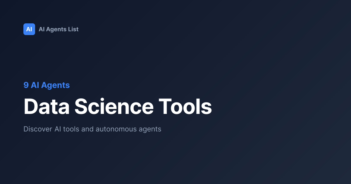 Data Science Tools MCP Servers | 9+ Model Context Protocol Servers